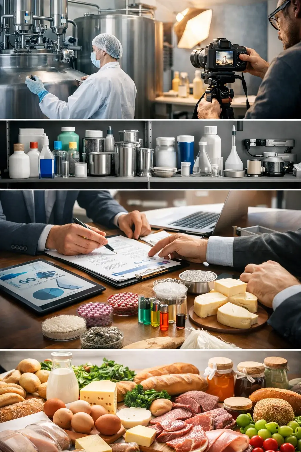 Aplicações especiais com suporte consultivo para alimentos, laticínios, fotografia e demandas técnicas